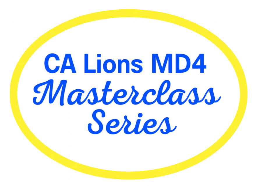 oval logo that reads: CA Lions Masterclass Series