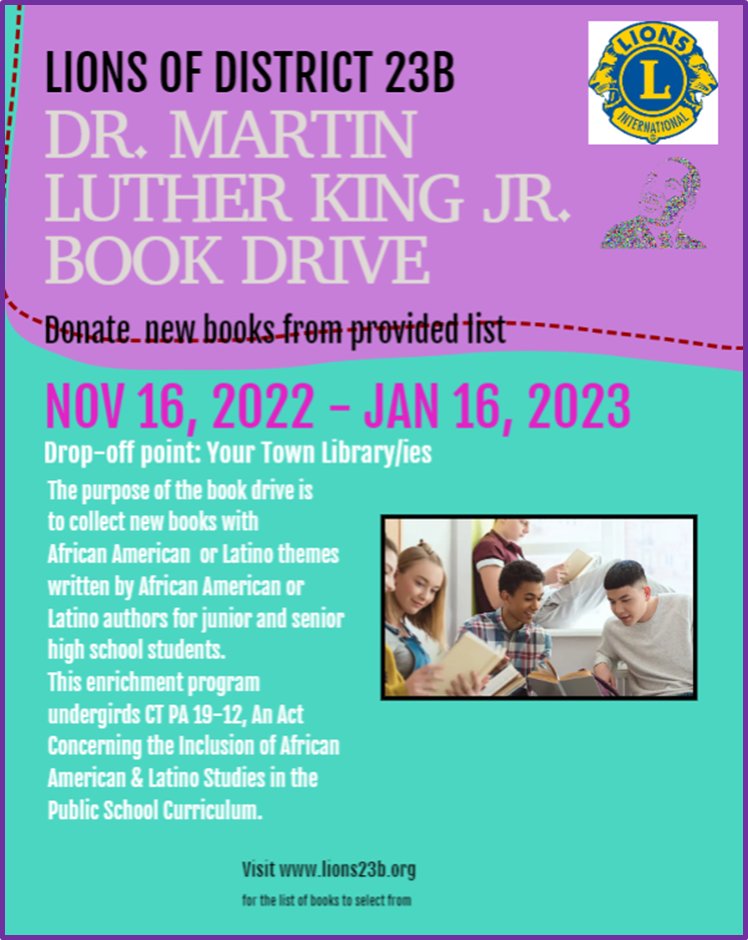 Dr. Martin Luther King Jr, Book Drive